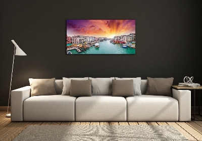 Impresión en cristal con acabado brillante horizontal Venecia