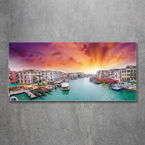 Impresión en cristal con acabado brillante horizontal Venecia
