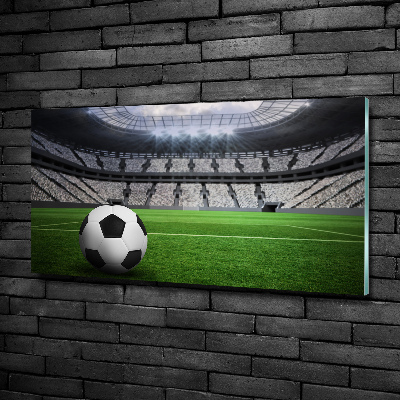 Cuadro de cristal templado moderno horizontal Pelota en el estadio