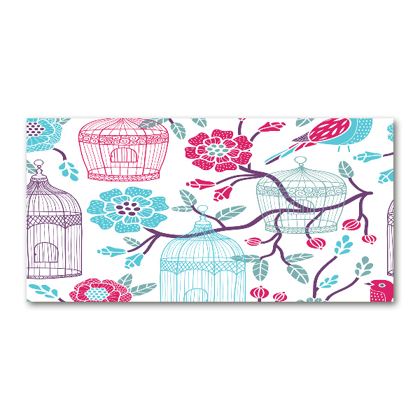 Foto-obraz szklany Klatki dla ptaków