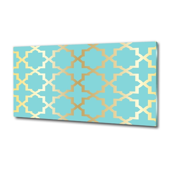 Foto en cristal de alta calidad con impresión uv horizontal Patrón árabe