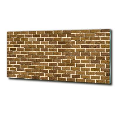 Cuadro de cristal templado moderno horizontal pared de ladrillos
