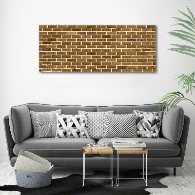 Cuadro de cristal templado moderno horizontal pared de ladrillos