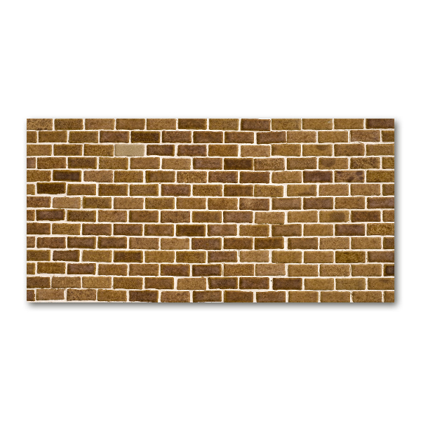 Cuadro de cristal templado moderno horizontal pared de ladrillos