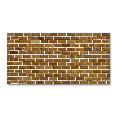 Cuadro de cristal templado moderno horizontal pared de ladrillos