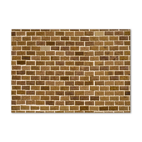 Cuadro de cristal templado moderno horizontal pared de ladrillos