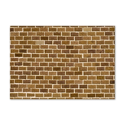 Cuadro de cristal templado moderno horizontal pared de ladrillos