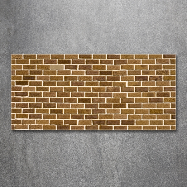 Cuadro de cristal templado moderno horizontal pared de ladrillos