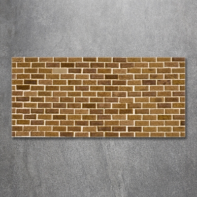Cuadro de cristal templado moderno horizontal pared de ladrillos