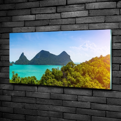 Impresión en cristal con acabado brillante horizontal Panorama de Tailandia