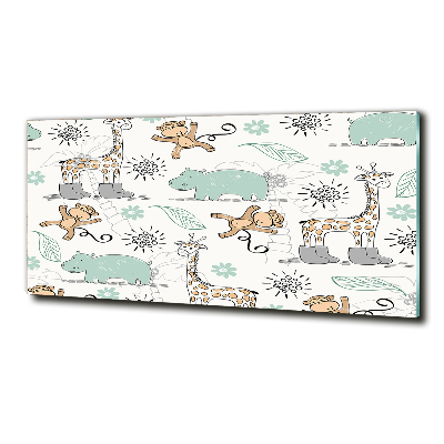 Foto en cristal de alta calidad con impresión uv horizontal Animales