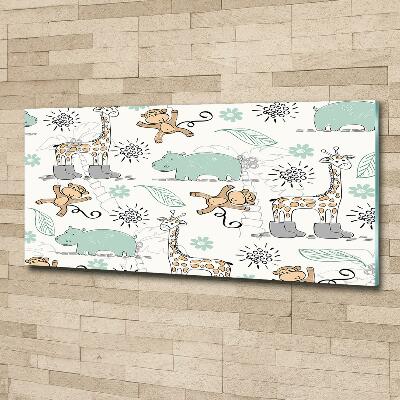 Foto en cristal de alta calidad con impresión uv horizontal Animales