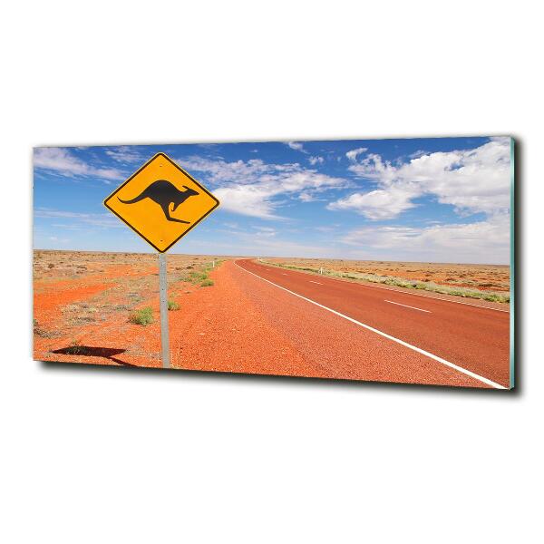 Cuadro de cristal templado moderno horizontal Carretera en Australia