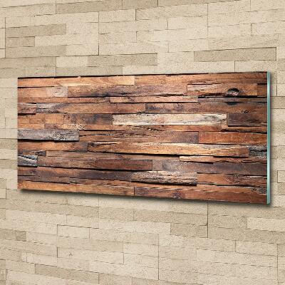 Foto en cristal de alta calidad con impresión uv horizontal pared de madera