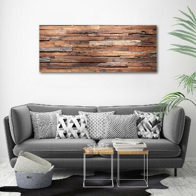 Foto en cristal de alta calidad con impresión uv horizontal pared de madera