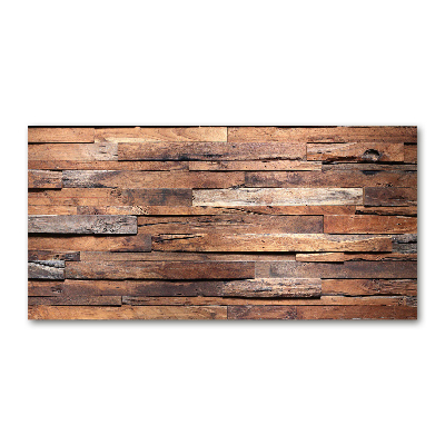 Foto en cristal de alta calidad con impresión uv horizontal pared de madera