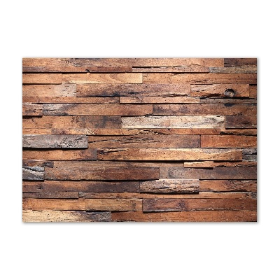 Foto en cristal de alta calidad con impresión uv horizontal pared de madera