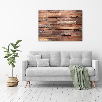 Foto en cristal de alta calidad con impresión uv horizontal pared de madera