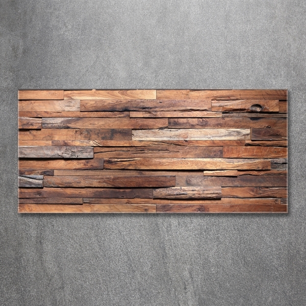 Foto en cristal de alta calidad con impresión uv horizontal pared de madera