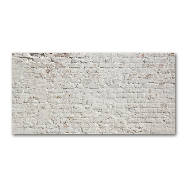 Cuadro de cristal templado moderno horizontal pared de ladrillos
