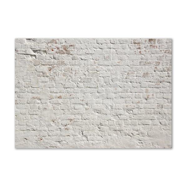 Cuadro de cristal templado moderno horizontal pared de ladrillos