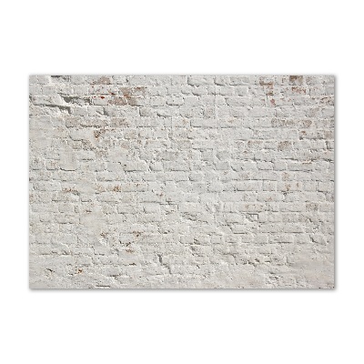 Cuadro de cristal templado moderno horizontal pared de ladrillos