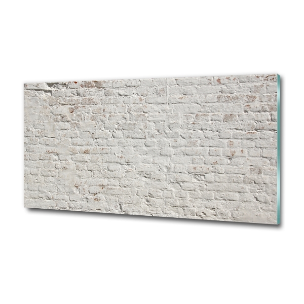 Cuadro de cristal templado moderno horizontal pared de ladrillos
