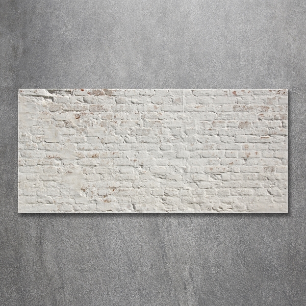 Cuadro de cristal templado moderno horizontal pared de ladrillos