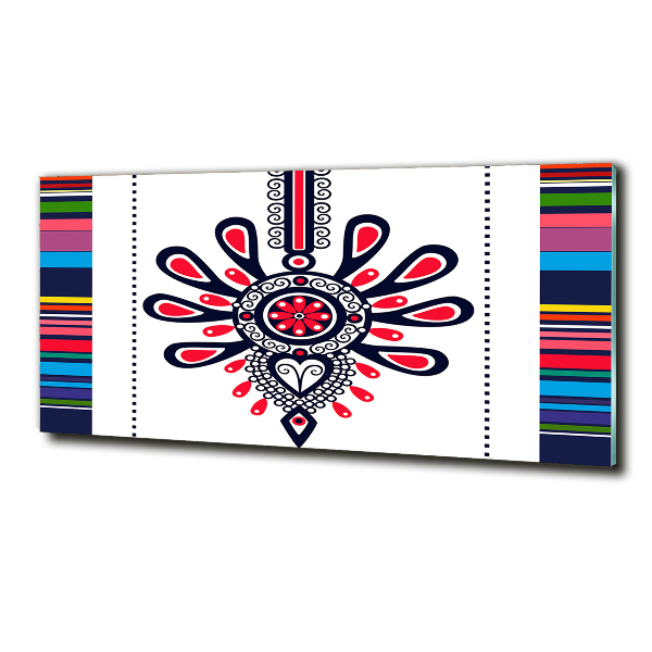 Foto-obraz szklany Polski wzór ludowy