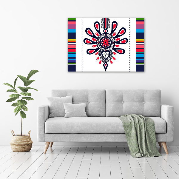 Foto-obraz szklany Polski wzór ludowy