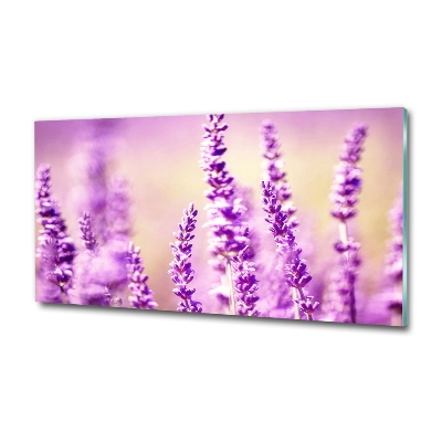 Foto en cristal de alta calidad con impresión uv horizontal Lavanda