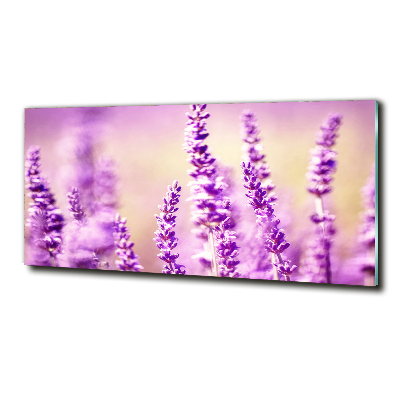 Foto en cristal de alta calidad con impresión uv horizontal Lavanda