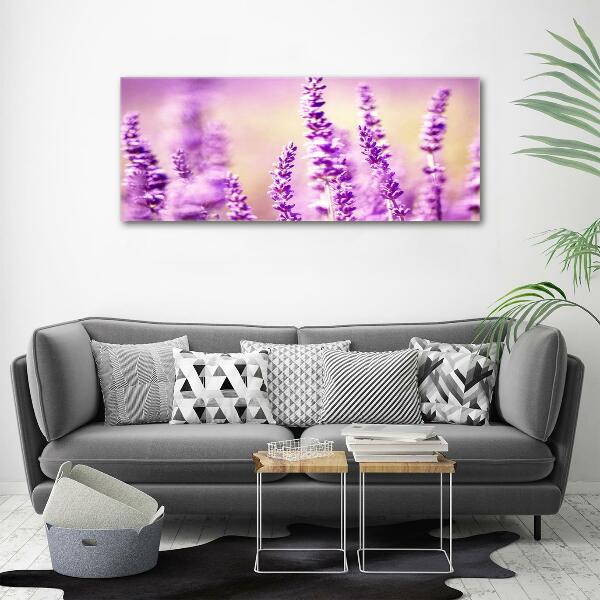 Foto en cristal de alta calidad con impresión uv horizontal Lavanda