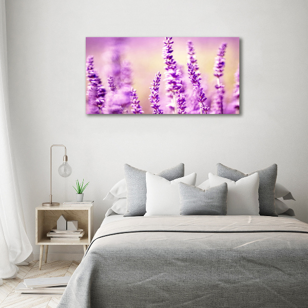 Foto en cristal de alta calidad con impresión uv horizontal Lavanda