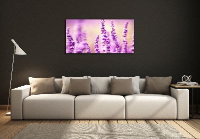 Foto en cristal de alta calidad con impresión uv horizontal Lavanda