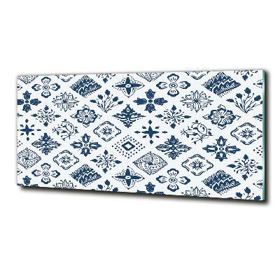 Foto en cristal de alta calidad con impresión uv horizontal Patrón floral