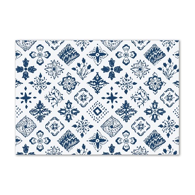 Foto en cristal de alta calidad con impresión uv horizontal Patrón floral