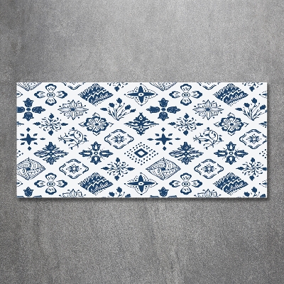 Foto en cristal de alta calidad con impresión uv horizontal Patrón floral