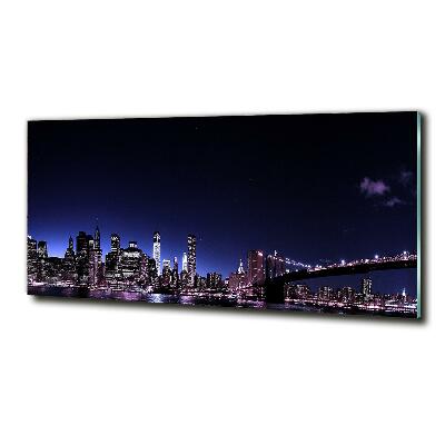 Foto en cristal de alta calidad con impresión uv horizontal Puente de Brooklyn