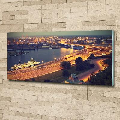 Cuadro decorativo de vidrio para salón horizontal Szczecin, Polonia