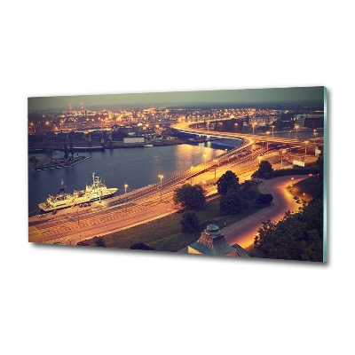 Cuadro decorativo de vidrio para salón horizontal Szczecin, Polonia