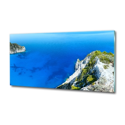 Cuadro decorativo de vidrio para salón horizontal Zante, Grecia