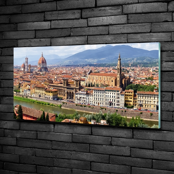 Foto en cristal de alta calidad con impresión uv horizontal Florencia, Italia
