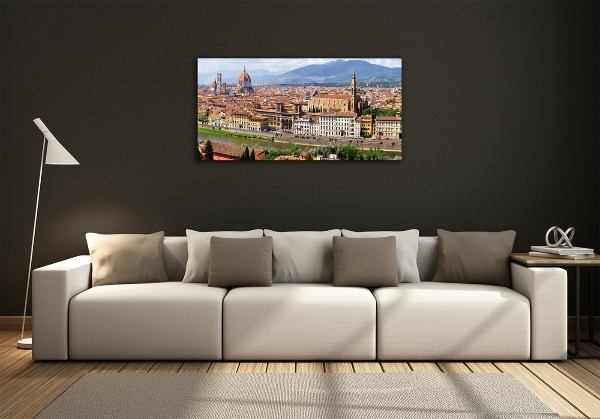 Foto en cristal de alta calidad con impresión uv horizontal Florencia, Italia