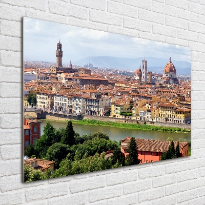 Foto en cristal de alta calidad con impresión uv horizontal Florencia, Italia