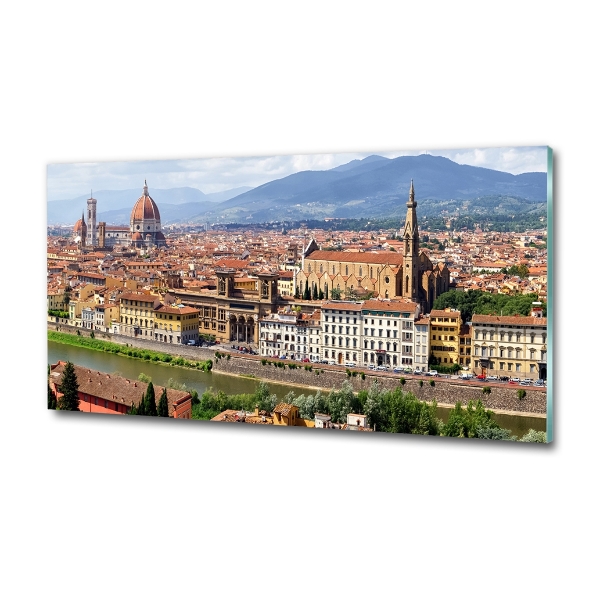 Foto en cristal de alta calidad con impresión uv horizontal Florencia, Italia