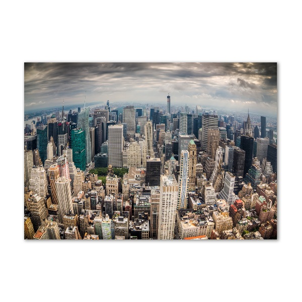 Impresión en cristal con acabado brillante horizontal Nueva York