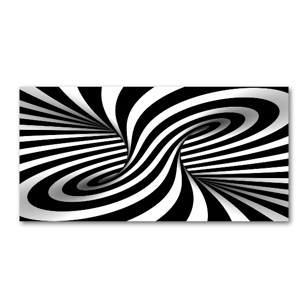 Cuadro decorativo de vidrio para salón horizontal Vórtice abstracto