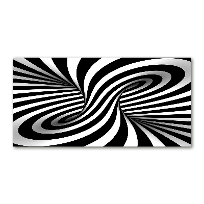 Cuadro decorativo de vidrio para salón horizontal Vórtice abstracto