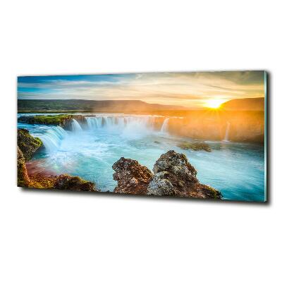 Impresión en cristal con acabado brillante horizontal Cascada